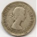 AUSTRALIA 1962 . SIXPENCE . ERROR . CLIPPED PLANCHET FLAN . HIGHER TONE